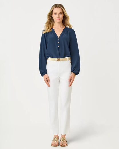 29" Ana High Rise Pant - Resort White