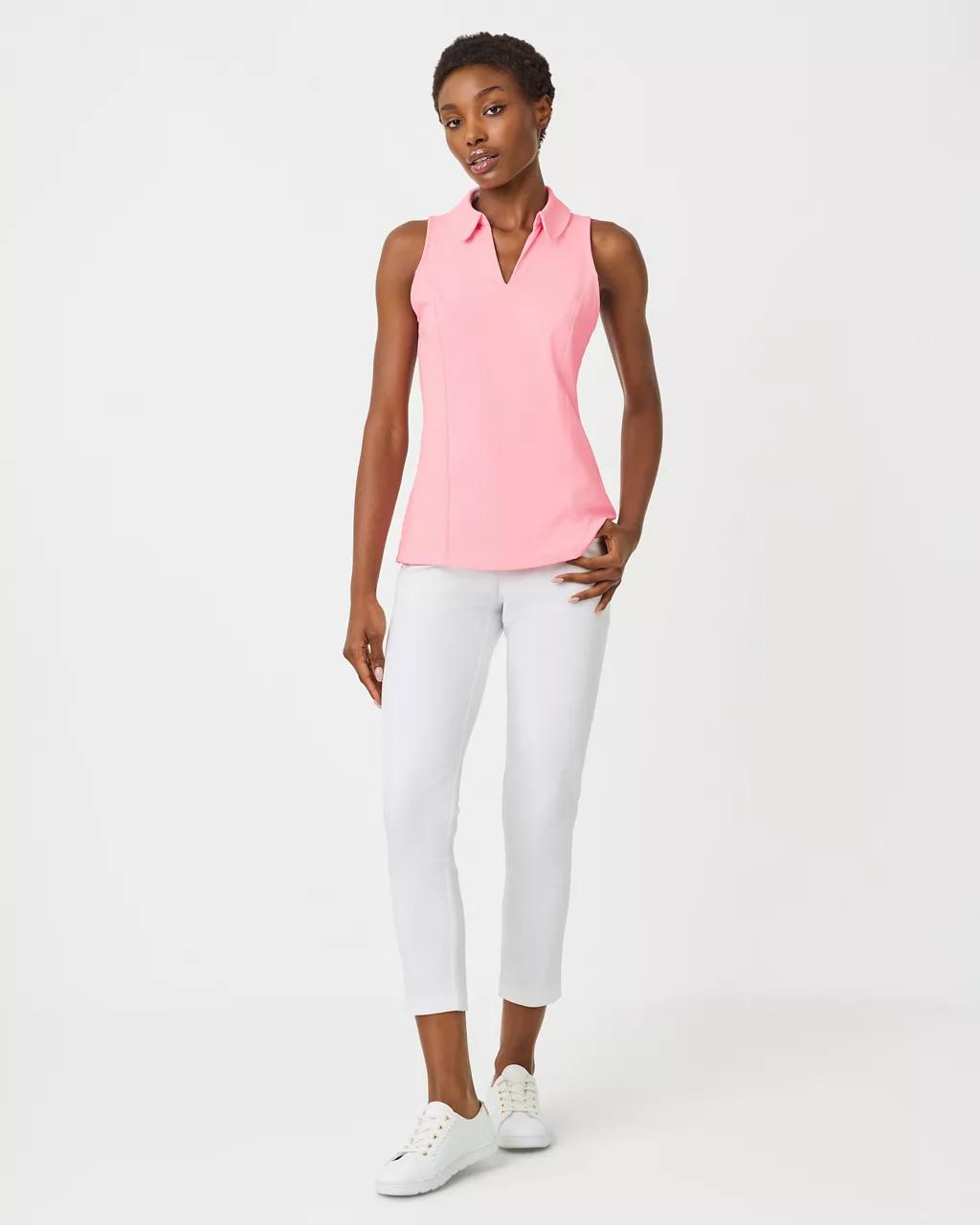 UPF 50+ Luxletic 28" Corso Pant - Resort White