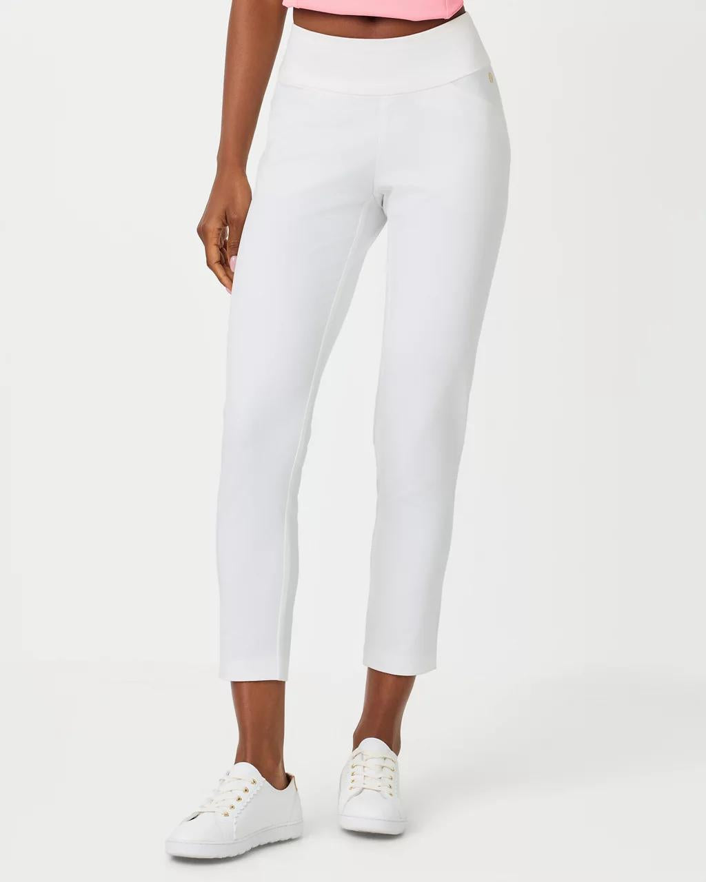 UPF 50+ Luxletic 28" Corso Pant - Resort White