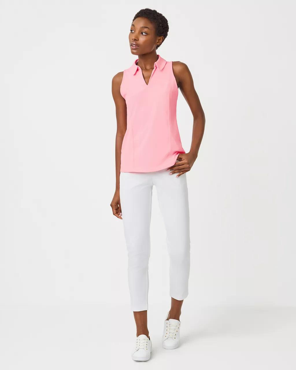 UPF 50+ Luxletic 28" Corso Pant - Resort White