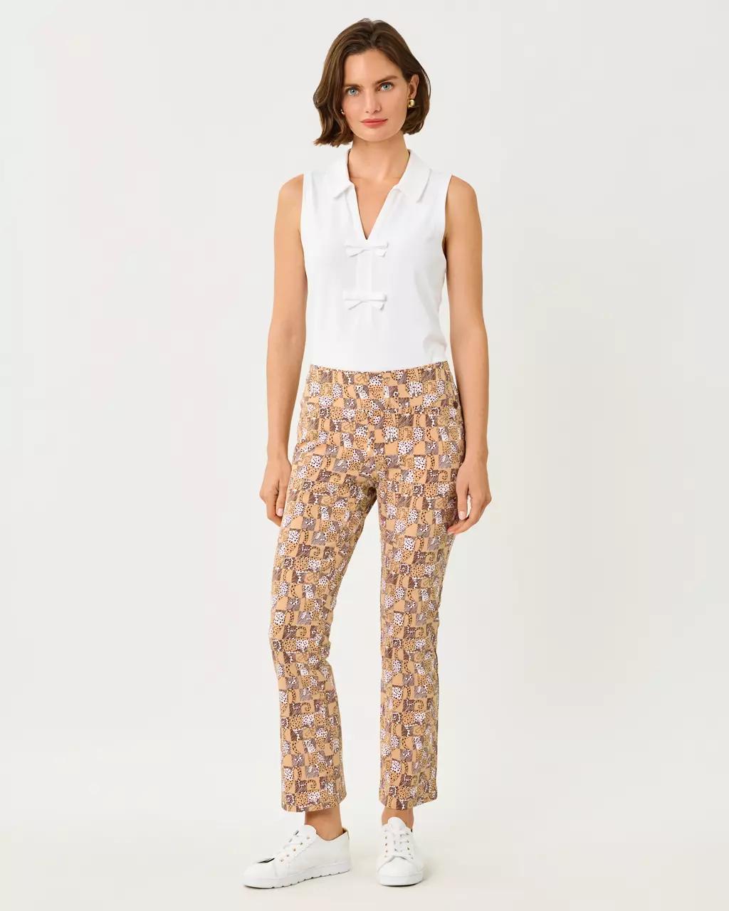 UPF 50+ Luxletic 28" Corso Kick Flare Pant - Iced Latte