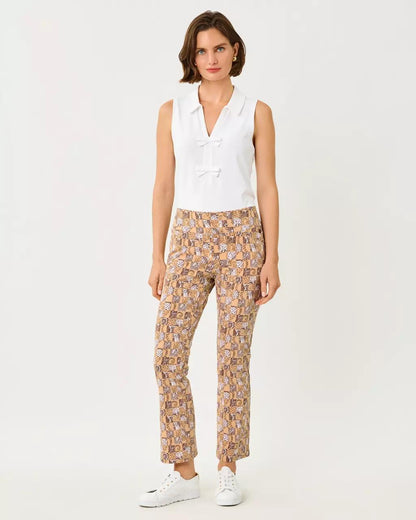 UPF 50+ Luxletic 28" Corso Kick Flare Pant - Iced Latte