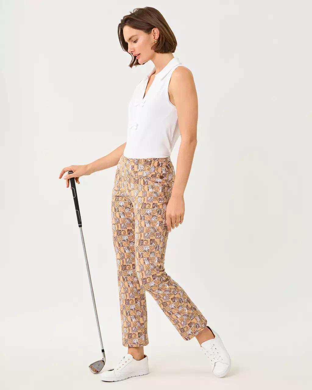 UPF 50+ Luxletic 28" Corso Kick Flare Pant - Iced Latte
