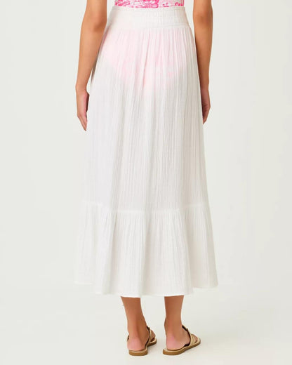 Enzo Maxi Skirt Cover-Up - Resort White