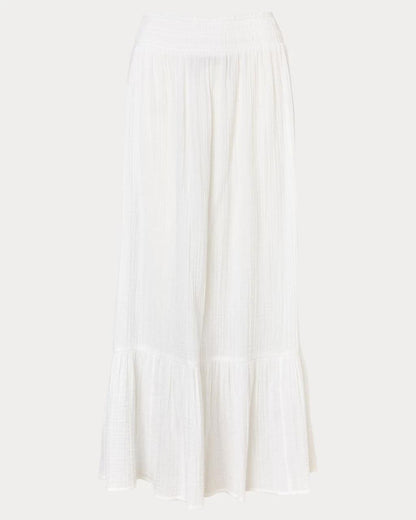 Enzo Maxi Skirt Cover-Up - Resort White