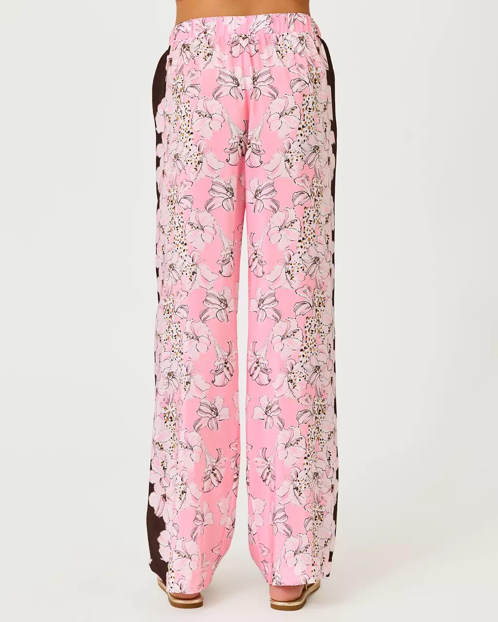 32" Vianna Silk Palazzo Pant - Coco Beach