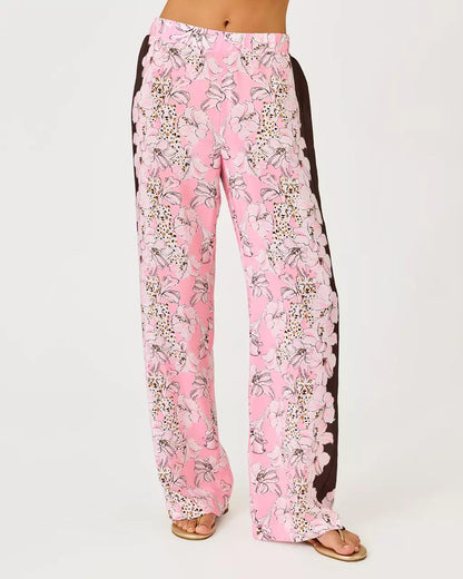32" Vianna Silk Palazzo Pant - Coco Beach