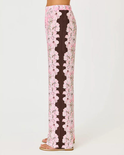 32" Vianna Silk Palazzo Pant - Coco Beach
