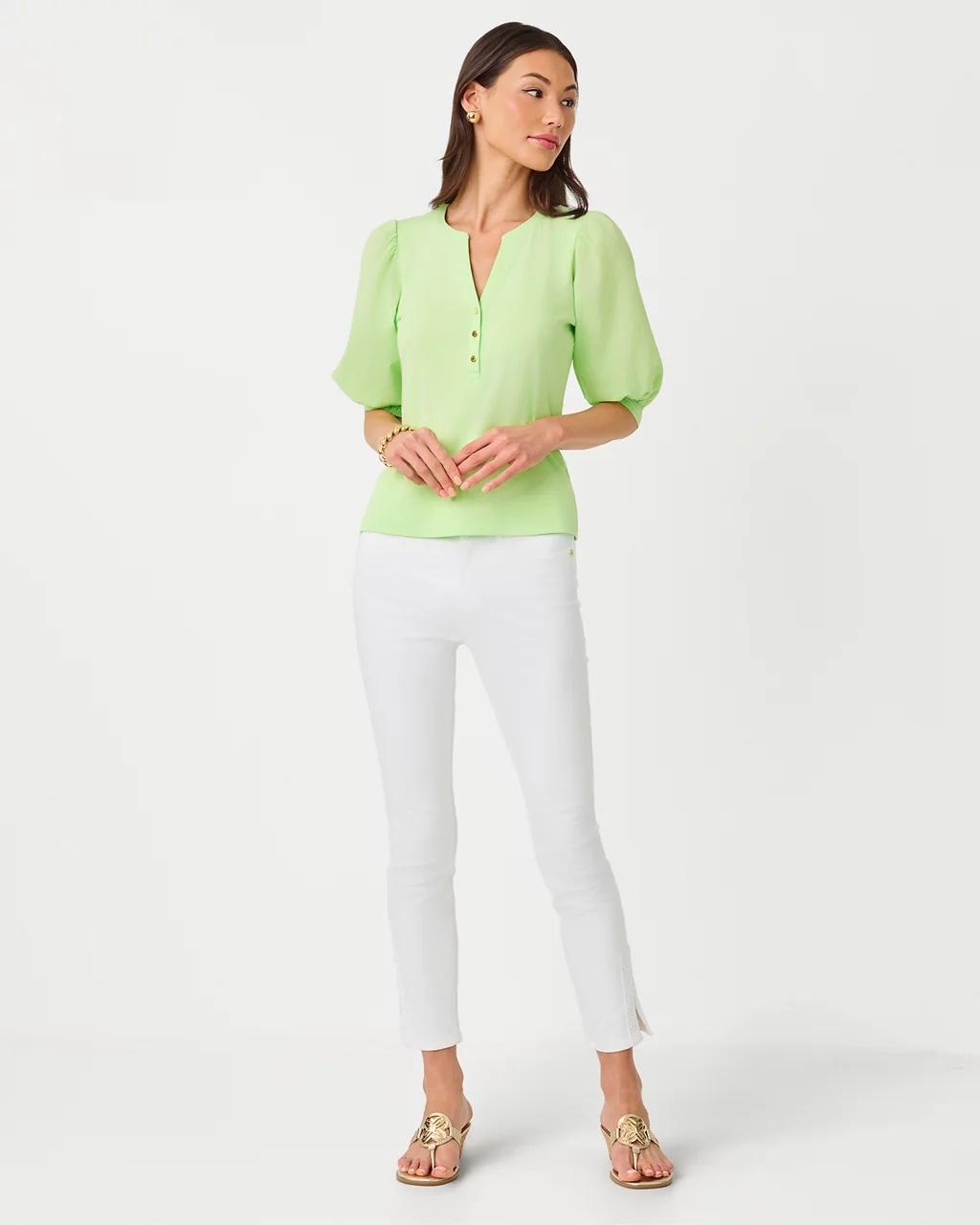 29" South Ocean High Rise Skinny Jean - Resort White