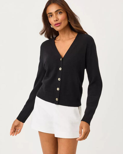 Tippery Cashmere Cardigan - Black