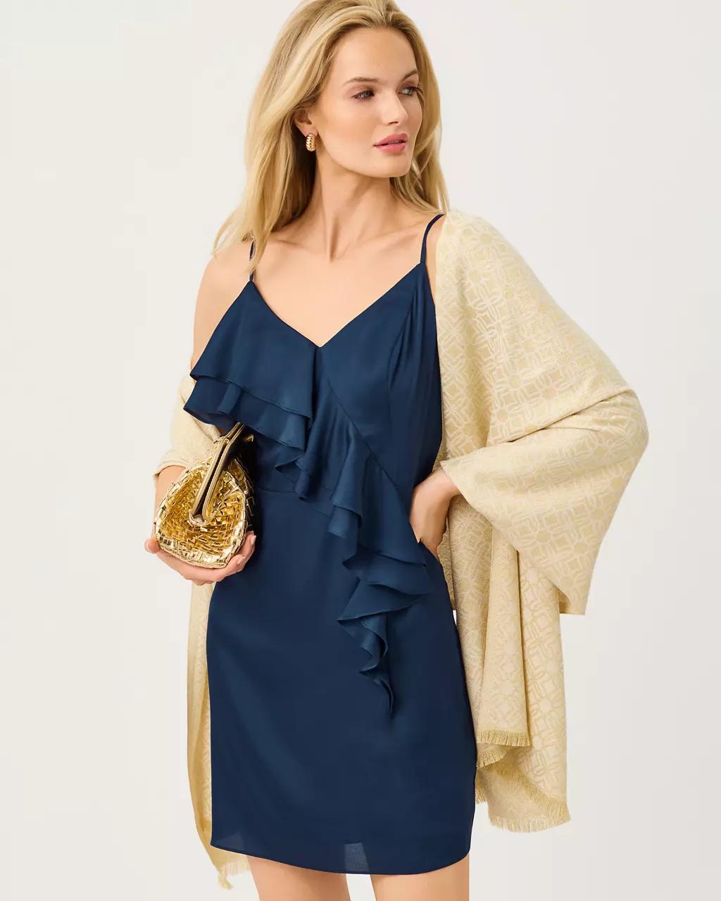 Logo Jacquard Wrap - Wicker Tan X Coconut