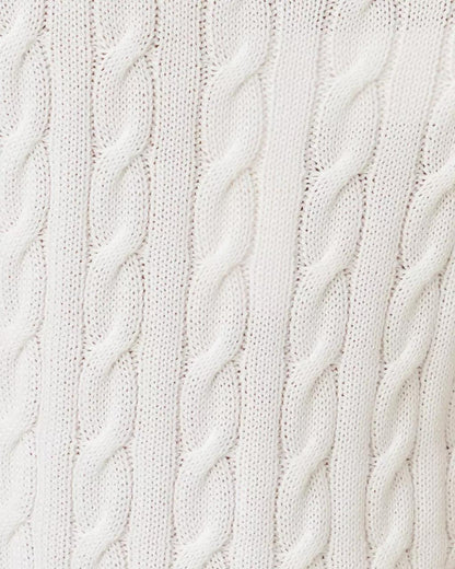 Brockton Crew Neck Sweater Tank - Resort White
