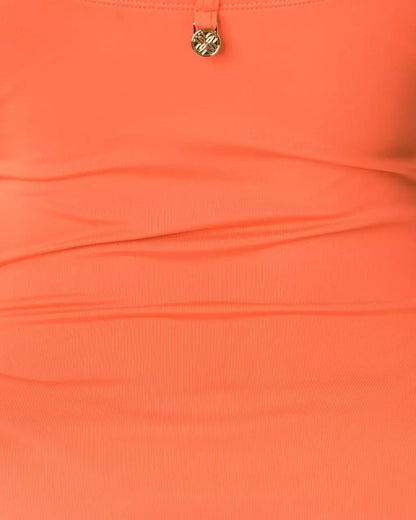 Remini Ruffle One-Piece Swimsuit - Sunset Orange