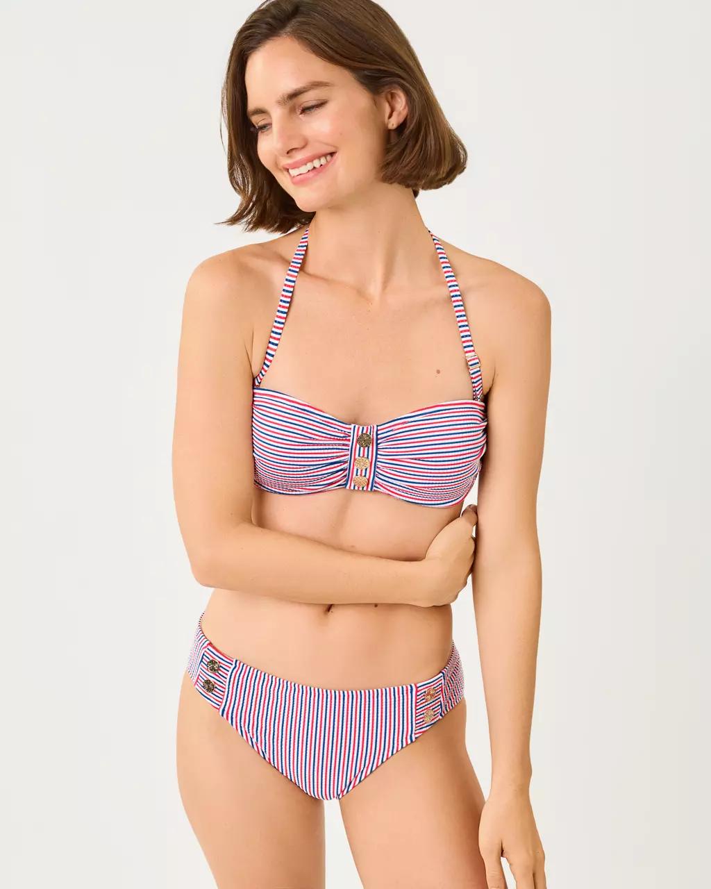 Rior Hipster Bikini Bottom - Resort White X Paradise Punch X Starligh