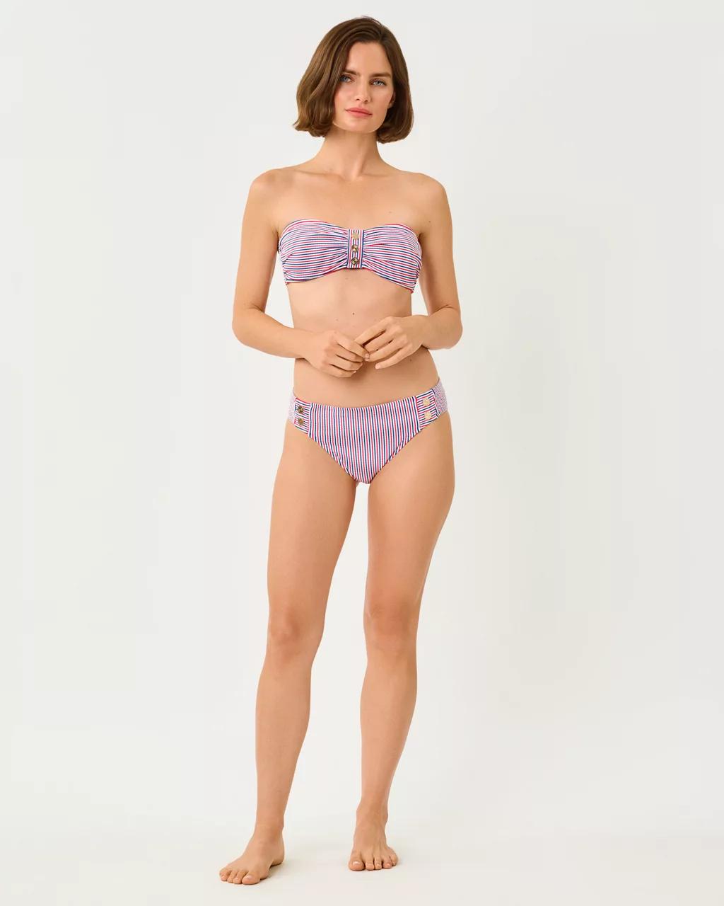 Rior Hipster Bikini Bottom - Resort White X Paradise Punch X Starligh