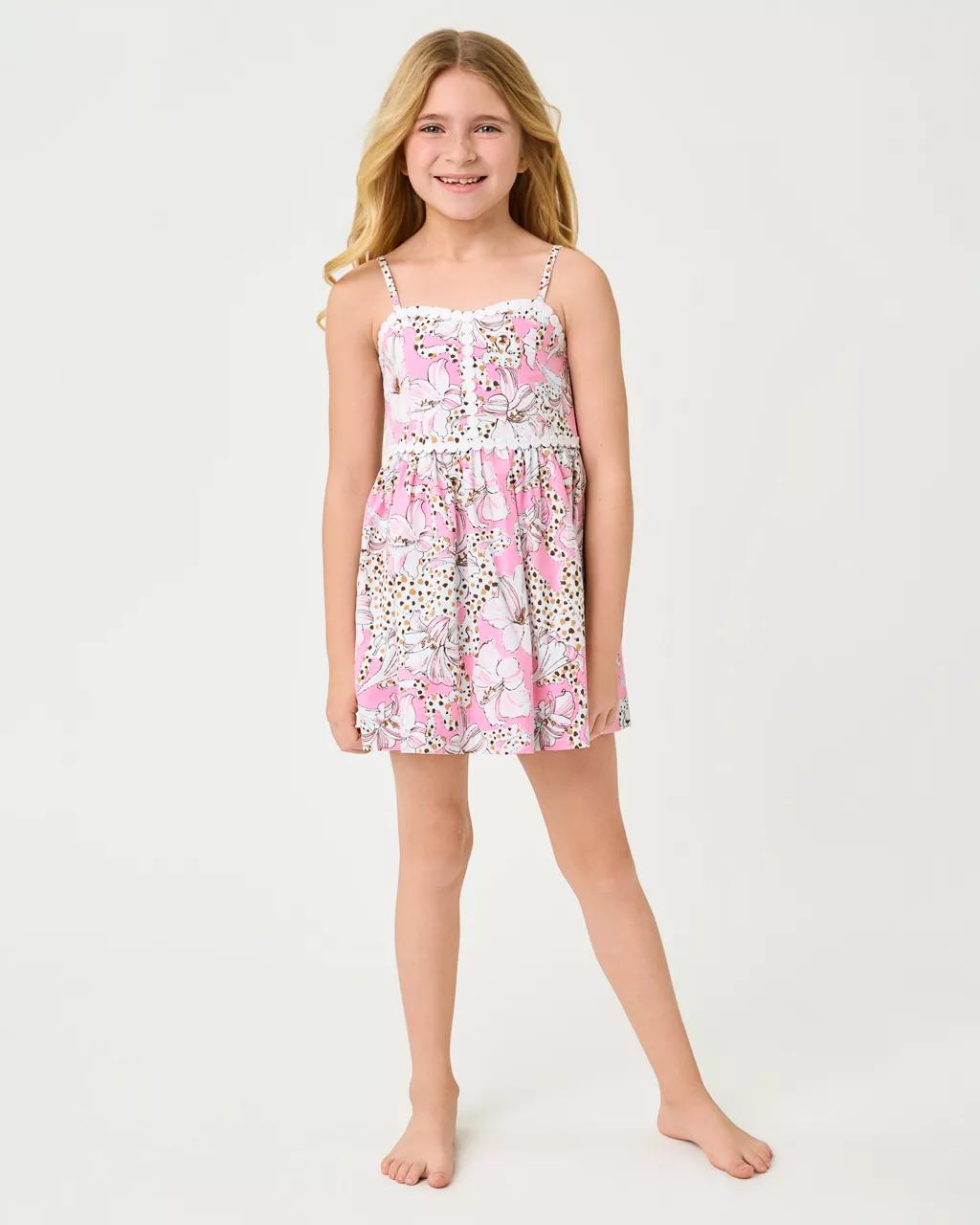 Girls Mini Haylan Dress - Conch Shell Pink