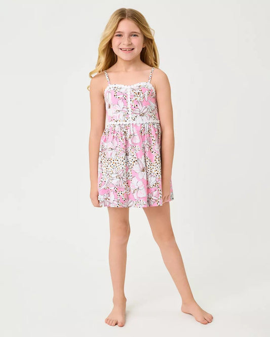 Girls Mini Haylan Dress - Conch Shell Pink