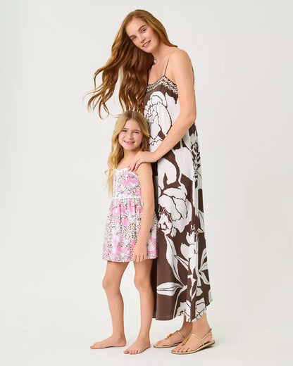 Girls Mini Haylan Dress - Conch Shell Pink