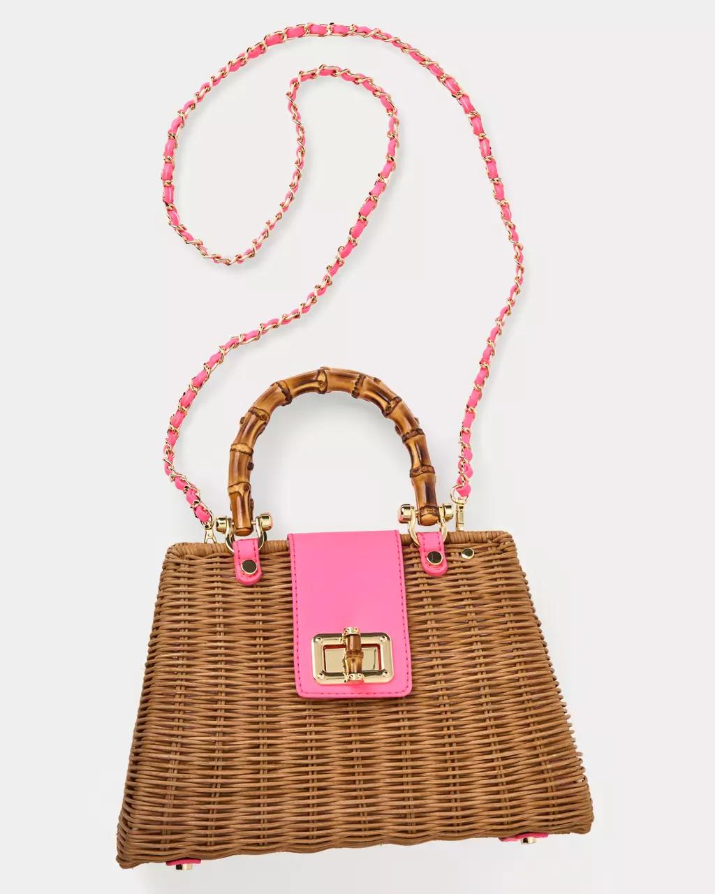 Leena Top Handle Bag - Cherry Blossom Pink X Honey