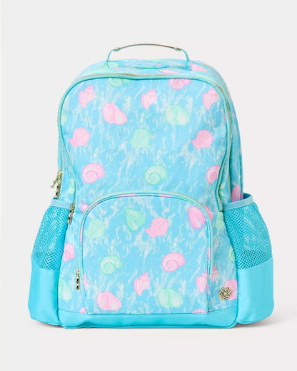 Printed Backpack - Capri Blue