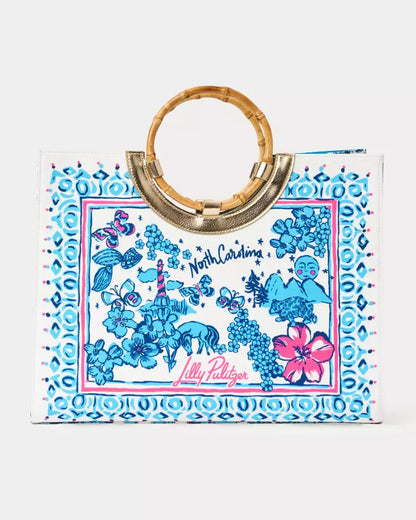 Oasis Canvas Tote - Capri Blue