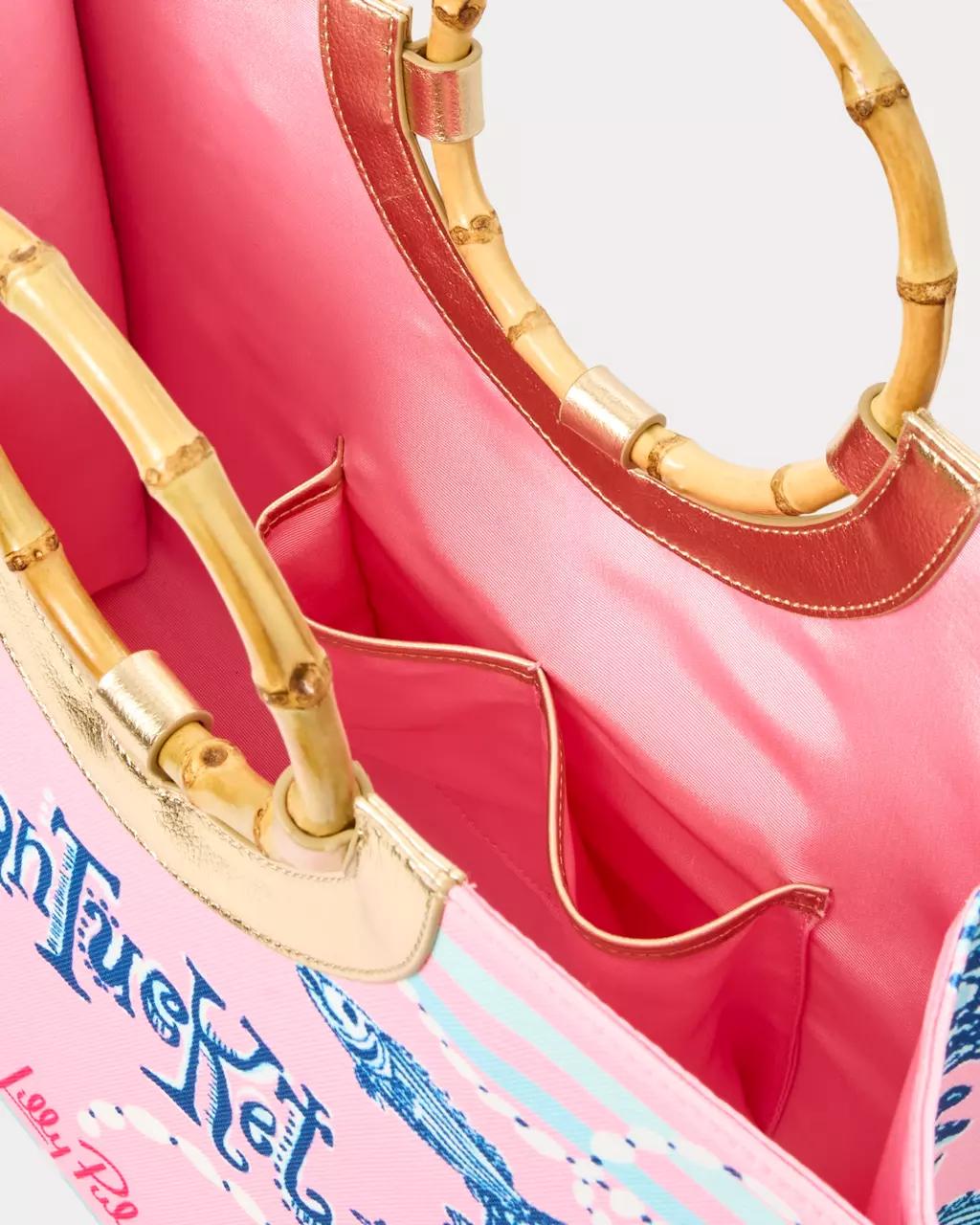 Oasis Canvas Tote - Conch Shell Pink