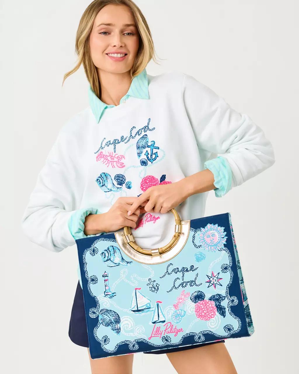 Oasis Canvas Tote - Day Dream Blue