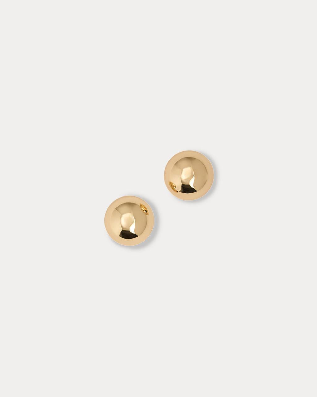 Etta Stud Earrings - Gold Metallic