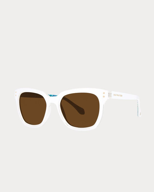 Sunset Cove Sunglasses - Resort White