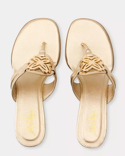 The Lilly Wedge - Gold Metallic