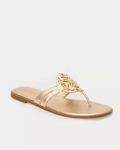 The Lilly Sandal - Gold Metallic