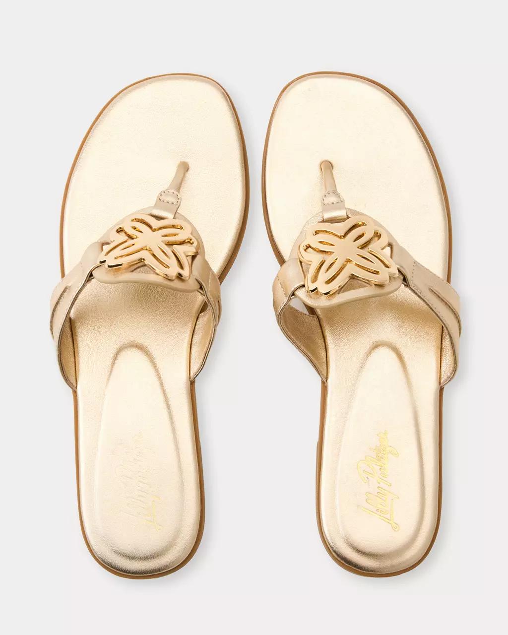 The Lilly Sandal - Gold Metallic