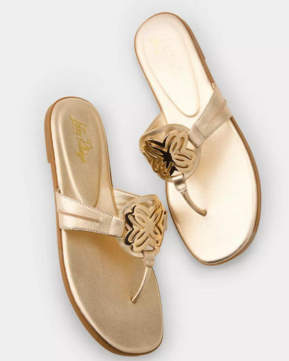 The Lilly Sandal - Gold Metallic