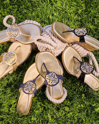 The Lilly Sandal - Gold Metallic