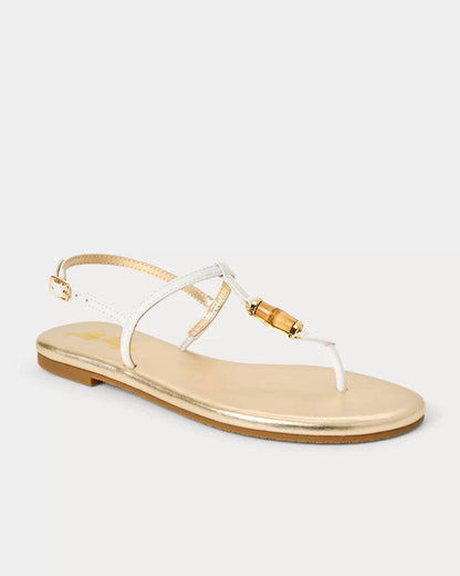 Leena Sandal - Resort White