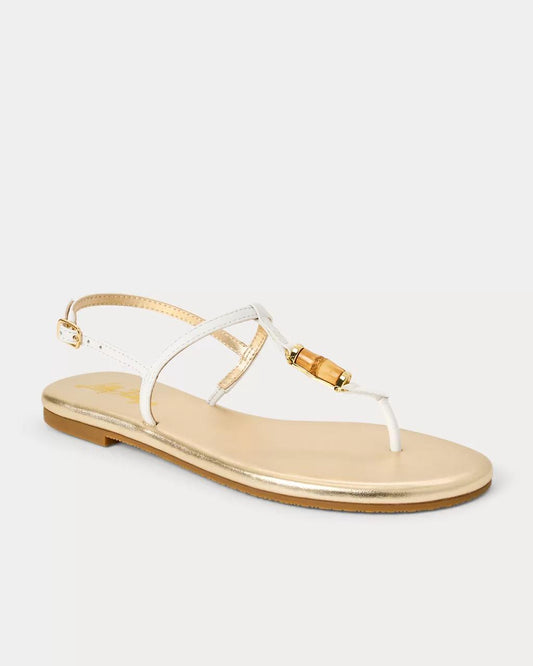 Leena Sandal - Resort White