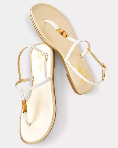 Leena Sandal - Resort White
