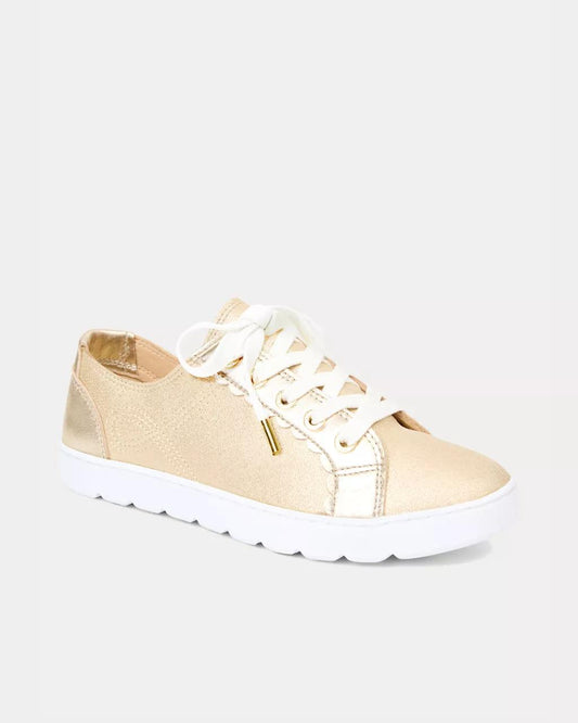 The Lilly Sneaker - Gold Metallic