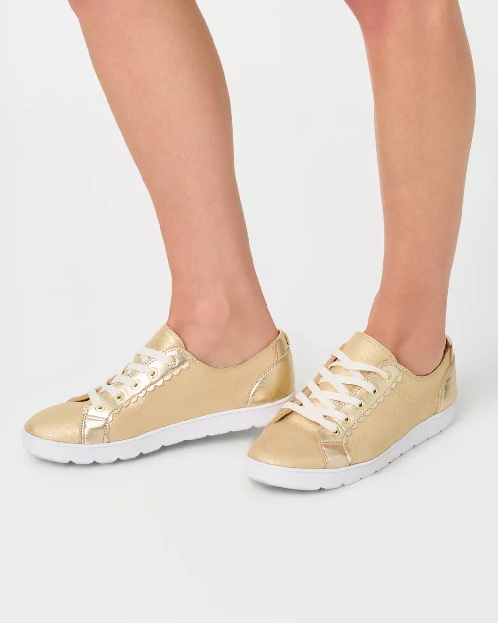 The Lilly Sneaker - Gold Metallic