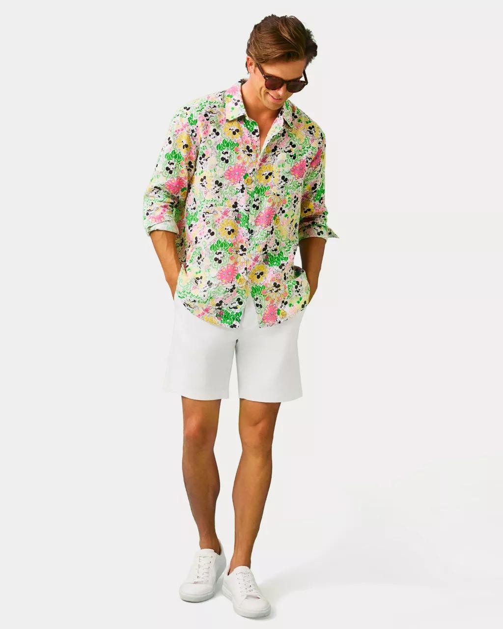 Men's Stuff Addison Linen Button Down Shirt - Multi