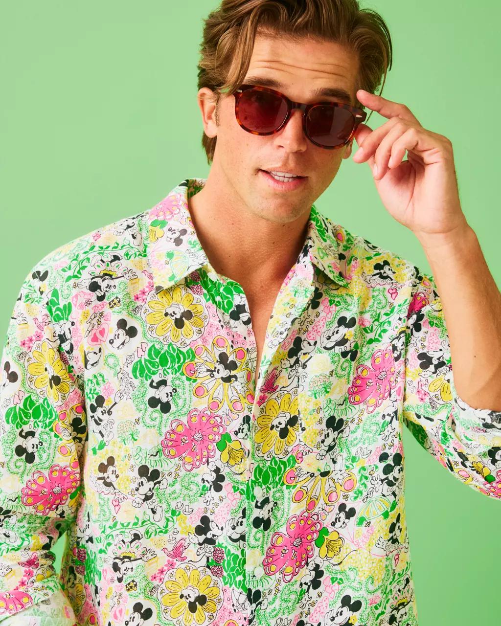 Men's Stuff Addison Linen Button Down Shirt - Multi