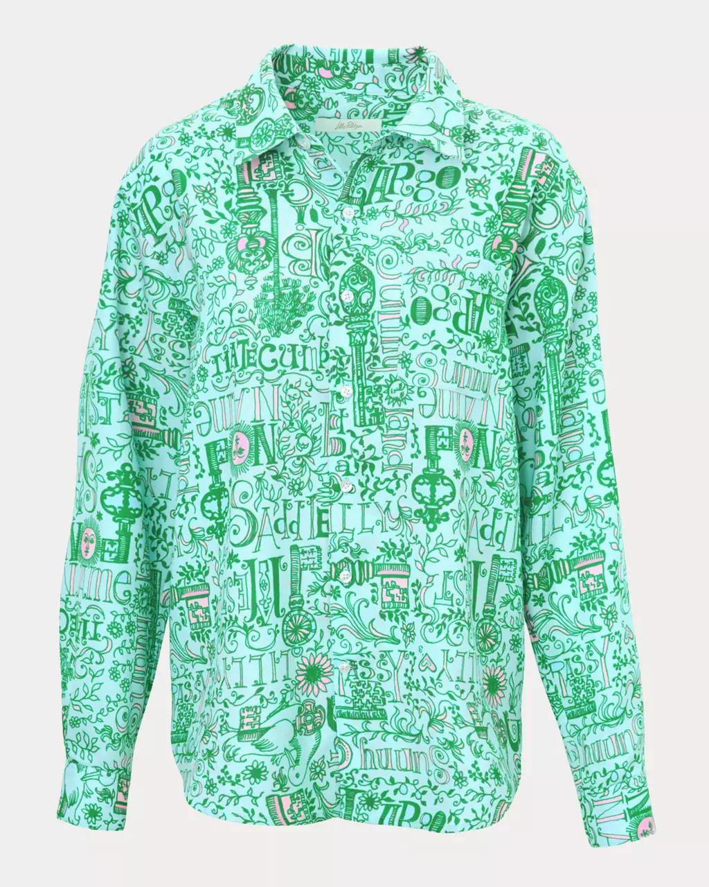 Men's Stuff Addison Button Down Linen Shirt - Bunny Blue